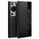Активен Калъф за Huawei P60 Pro, Qialino Smart Book Case, Черен