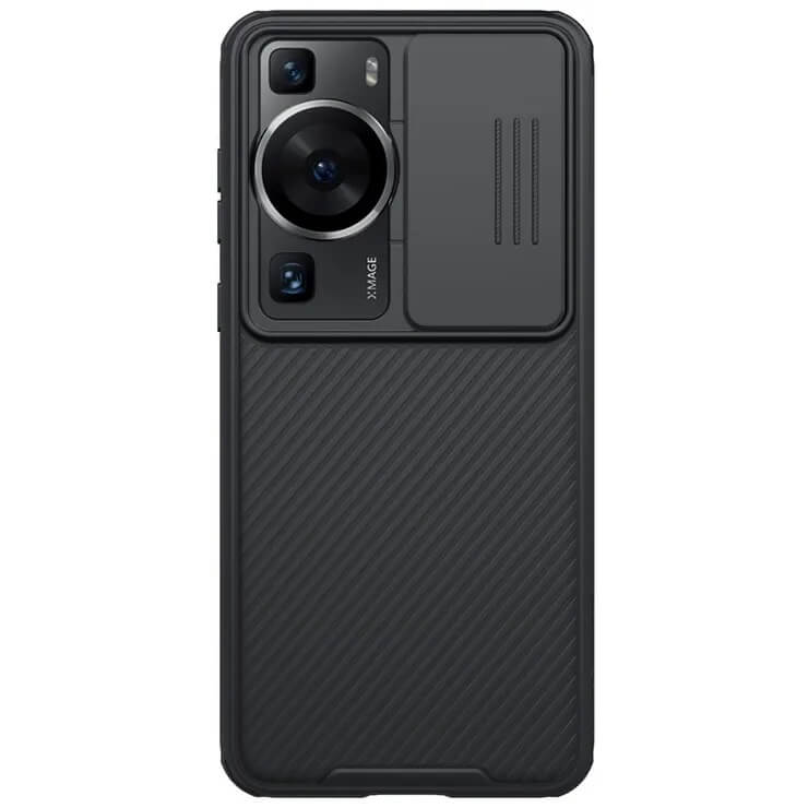Magsafe калъф с Плъзгач за Камера за Huawei P60 Pro, Nillkin CamShield Case, Черен