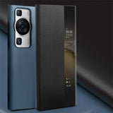 Активен Калъф за Huawei P60 Pro, Qialino Smart Book Case, Син (2)
