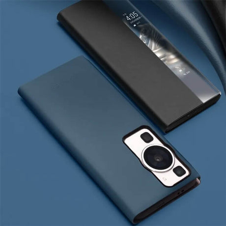 Активен Калъф за Huawei P60 Pro, Qialino Smart Book Case, Зелен (3)