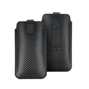 Универсален Калъф-Джоб за Колан, Forcell Carbon Pocket Case 17х8cm, Черен