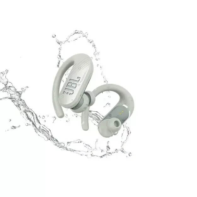 Безжични Слушалки за Спорт, JBL Endurance Peak3 Handsfree Bluetooth, Бял