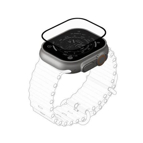 Стъклен Протектор за Apple Watch Ultra 49mm, UAG Shield Plus Glass, Черен (3)
