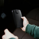 Универсален Калъф-Джоб за Колан, Forcell Carbon Pocket Case 17х8cm, Черен (5)