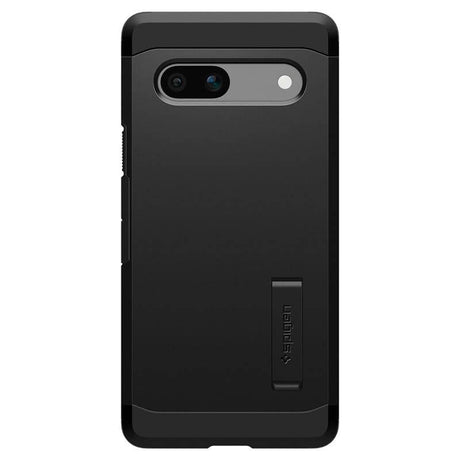 Калъф с Поставка за Google Pixel 7A, Spigen Tough Armor Case, Черен (2)