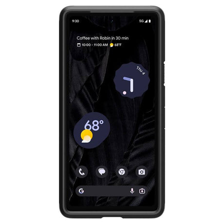 Калъф с Поставка за Google Pixel 7A, Spigen Tough Armor Case, Черен (3)