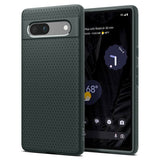 Противоударен Силиконов Калъф за Google Pixel 7A, Spigen Liquid Air Case, Зелен