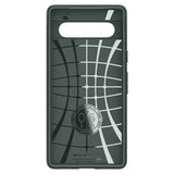 Противоударен Силиконов Калъф за Google Pixel 7A, Spigen Liquid Air Case, Зелен (3)