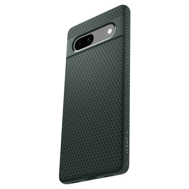 Противоударен Силиконов Калъф за Google Pixel 7A, Spigen Liquid Air Case, Зелен (6)