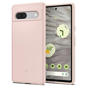 Противоударен Калъф за Google Pixel 7A, Spigen Thin Fit Case, Розов