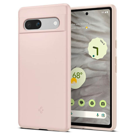 Противоударен Калъф за Google Pixel 7A, Spigen Thin Fit Case, Розов
