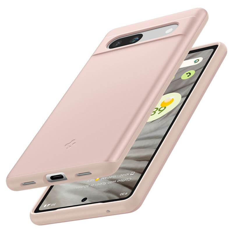 Противоударен Калъф за Google Pixel 7A, Spigen Thin Fit Case, Розов (6)