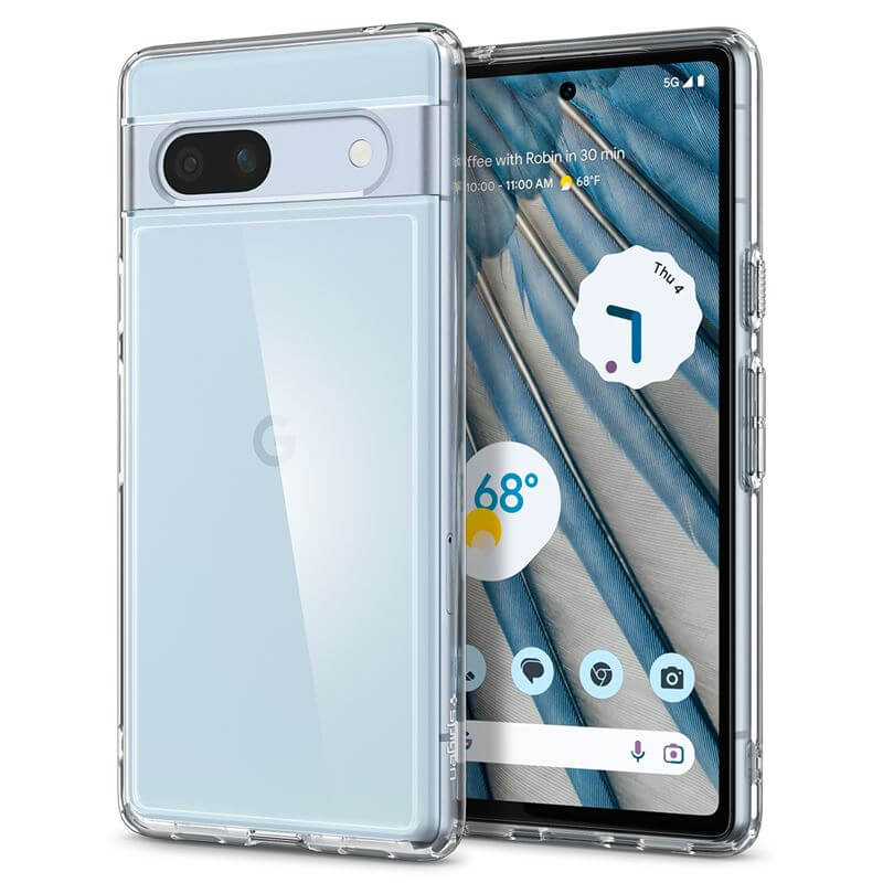 Противоударен Калъф за Google Pixel 7A, Spigen Ultra Hybrid Case, Прозрачен