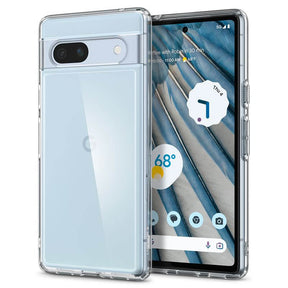 Противоударен Калъф за Google Pixel 7A, Spigen Ultra Hybrid Case, Прозрачен
