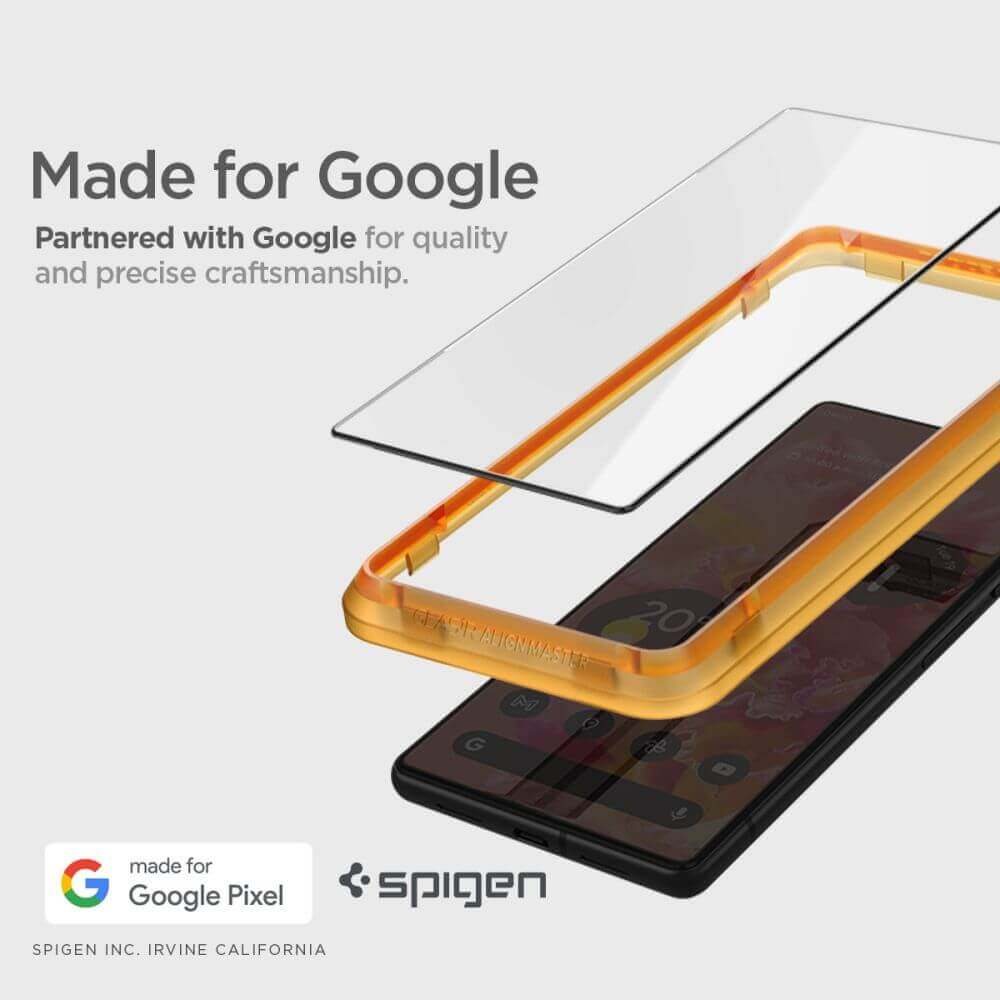 Стъклен Протектор за Google Pixel 7A, Spigen EZ Fit Glass 2бр., Прозрачен (2)