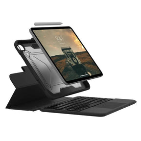 Калъф с Клавиатура за iPad 11th 2025/ 10th 2022, UAG Rugged Keyboard Case, Черен