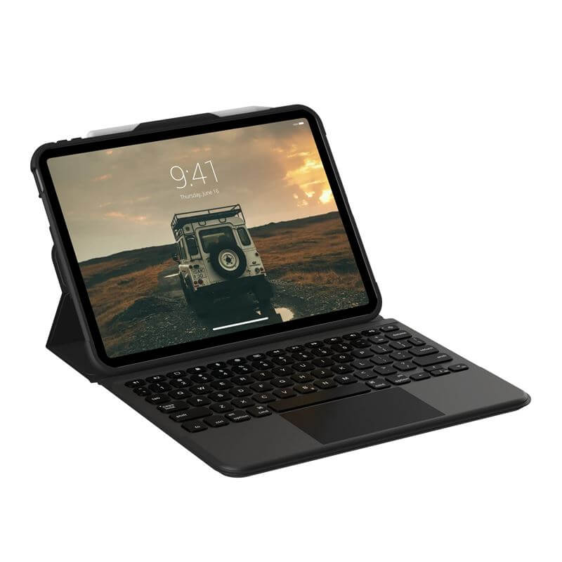 Калъф с Клавиатура за iPad 11th 2025/ 10th 2022, UAG Rugged Keyboard Case, Черен (4)