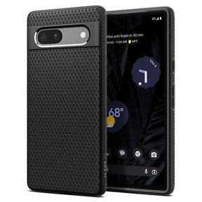 Противоударен Калъф за Google Pixel 7A, Spigen Liquid Air Case, Черен