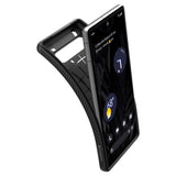 Противоударен Калъф за Google Pixel 7A, Spigen Rugged Armor Case, Черен (3)