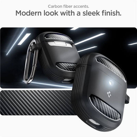 Калъф за Google Pixel Buds Pro, Spigen Rugged Armor Case, Черен (8)