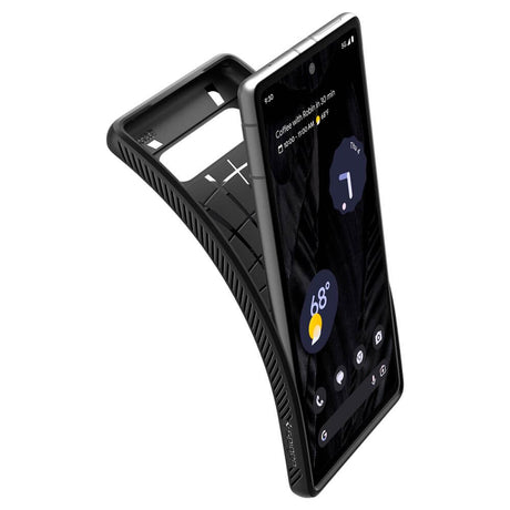 Противоударен Калъф за Google Pixel 7A, Spigen Liquid Air Case, Черен (2)