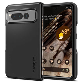 Хибриден Калъф за Google Pixel Fold, Spigen Thin Fit Pen Case, Черен