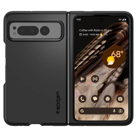 Хибриден Калъф за Google Pixel Fold, Spigen Thin Fit Pen Case, Черен (2)