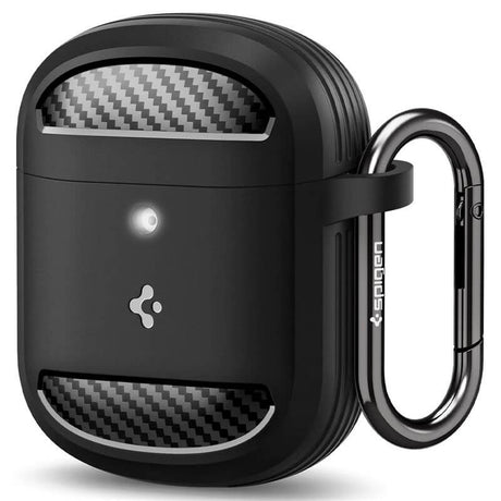 Калъф за Google Pixel Buds Pro, Spigen Rugged Armor Case, Черен