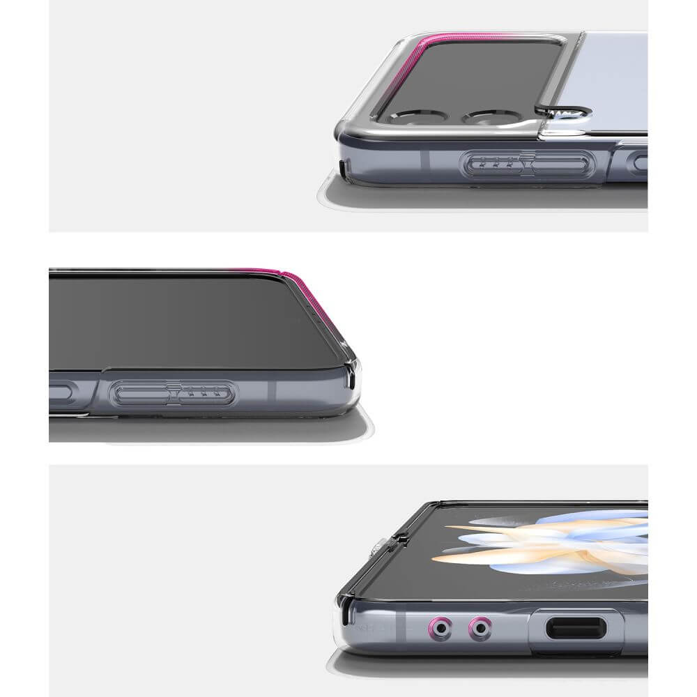 Калъф с Предпазител за Samsung Z Flip 4, Ringke Slim Hinge Case, Прозрачен (7)