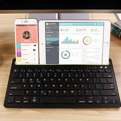 Безжична Клавиатура за Таблет, Universal Keyboard RK-908, Черен (7)