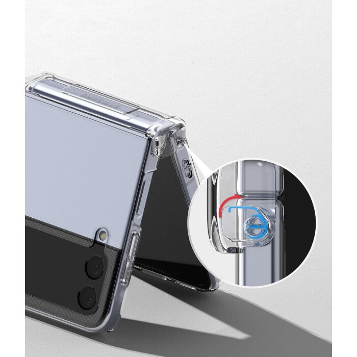Калъф с Предпазител за Samsung Z Flip 4, Ringke Slim Hinge Case, Прозрачен (5)