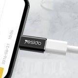Адаптер за Зареждане и Данни за iPhone, Yesido Lightning to USB-C, Черен (3)