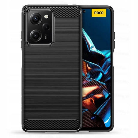 Противоударен Калъф за Xiaomi Redmi Note 12 Pro 5G, Tech-Protect Premium Carbon Case, Черен