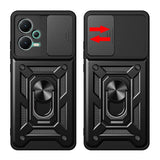 Калъф с Предпазител за Камера и Стойка за Xiaomi Redmi Note 12 5G, Tech-Protect Kickstand Pro Case, Черен (2)