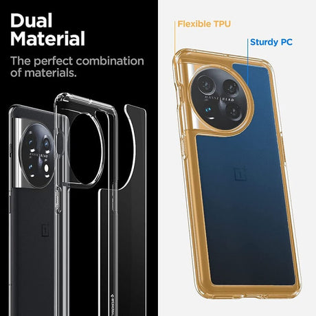 Противоударен Хибриден Калъф за Oneplus 11, Spigen Ultra Hybrid Case, Прозрачен (7)