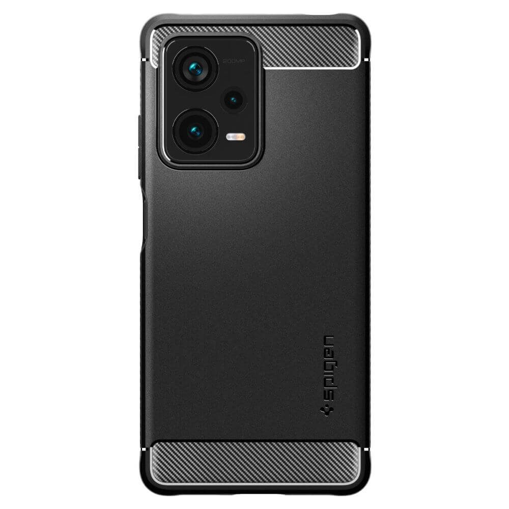 Противоударен Калъф за Xiaomi Redmi Note 12 Pro Plus, Spigen Rugged Armor Case, Черен (2)