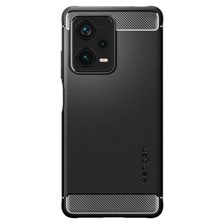 Противоударен Калъф за Xiaomi Redmi Note 12 Pro Plus, Spigen Rugged Armor Case, Черен (2)