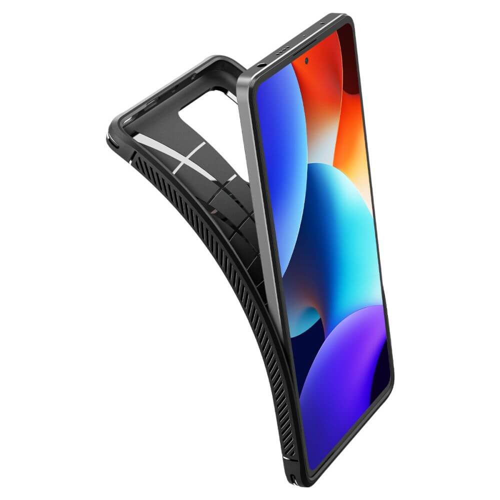 Противоударен Калъф за Xiaomi Redmi Note 12 Pro Plus, Spigen Rugged Armor Case, Черен (5)