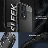 Противоударен Калъф за Xiaomi Redmi Note 12 5G, Spigen Rugged Armor Case, Черен (7)