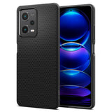 Противоударен Калъф за Xiaomi Redmi Note 12 Pro 5G, Spigen Liquid Air Case, Черен