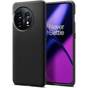 Противоударен Калъф за Oneplus 11, Spigen Liquid Air Case, Черен