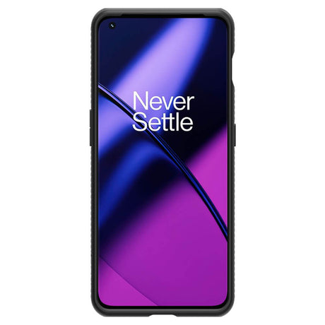 Противоударен Калъф за Oneplus 11, Spigen Liquid Air Case, Черен (4)