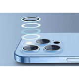 Протектор за Камерата на iPhone 14 Pro, ESR Camera Lens Ring Glass, Черен (6)