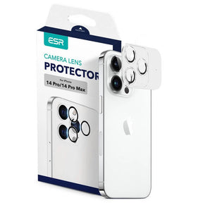 Протектор за Камерата на iPhone 14 Pro Max, ESR Camera Lens Ring Glass, Черен