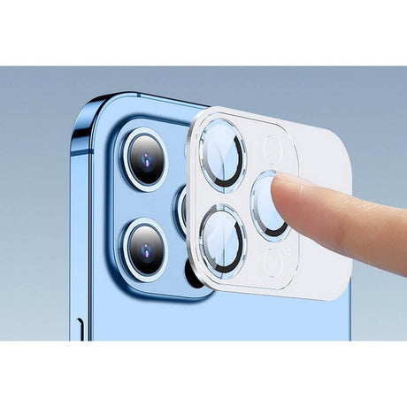 Протектор за Камерата на iPhone 14 Pro Max, ESR Camera Lens Ring Glass, Черен (7)