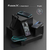 Противоударен Хибриден Калъф за Xiaomi Redmi Note 9, Ringke Fusion X Case, Черен (4)