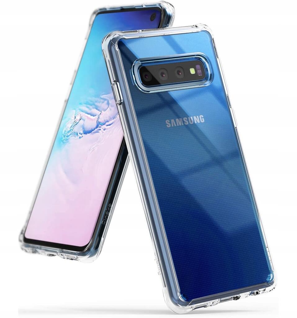 Противоударен Хибриден Калъф за Samsung S10, Ringke Fusion Case, Прозрачен