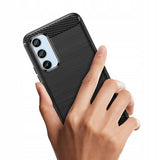 Противоударен Калъф за Samsung A34 Premium Carbon Case, Tech-Protect Черен (4)