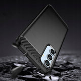 Противоударен Калъф за Samsung A34 Premium Carbon Case, Tech-Protect Черен (3)