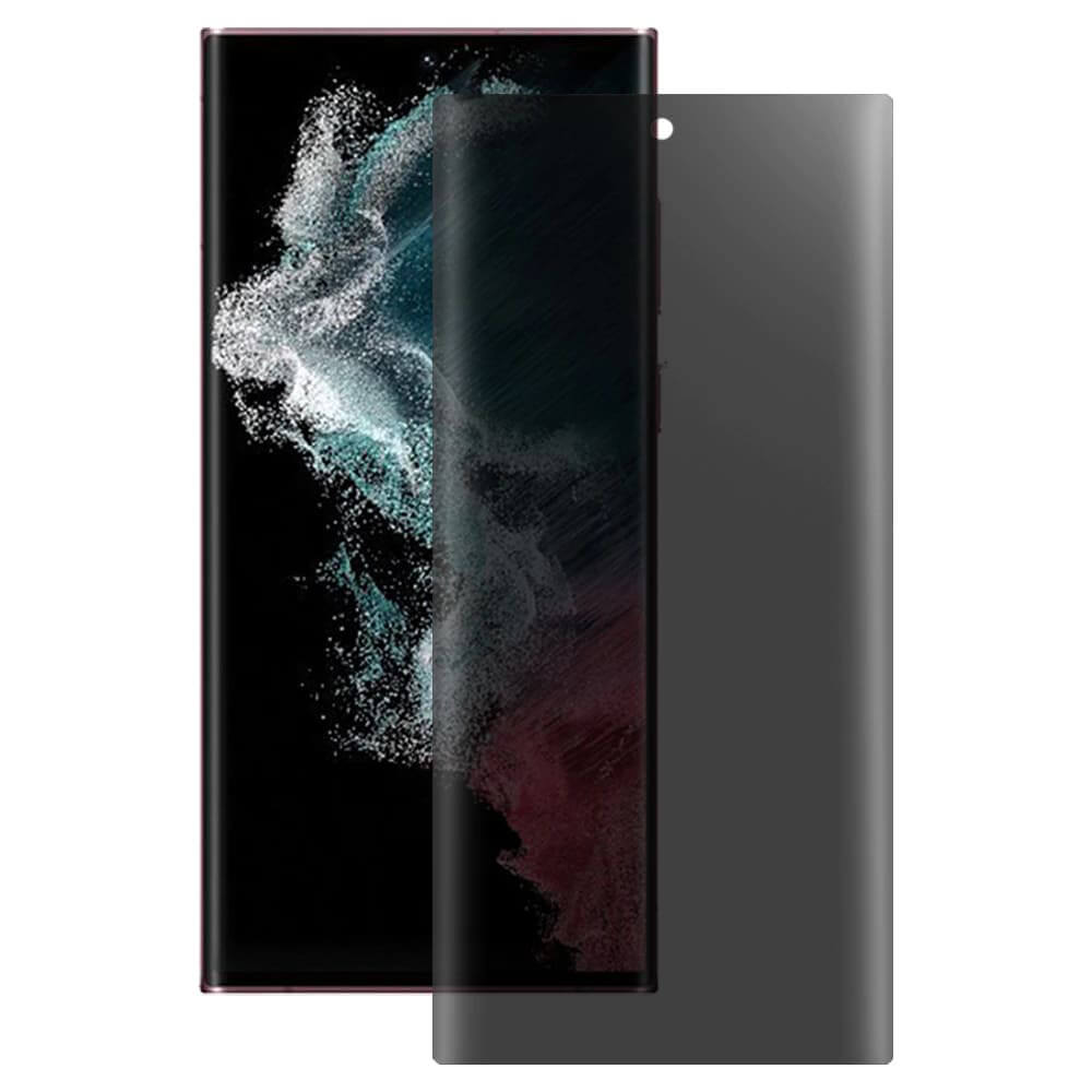 Privacy Протектор за Samsung S22 Ultra, Tech-Protect UV Privacy 3D Glass, Черен